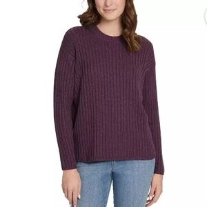 Brand New Jessica Simpson Women's Purple Ribbed Sweater XL